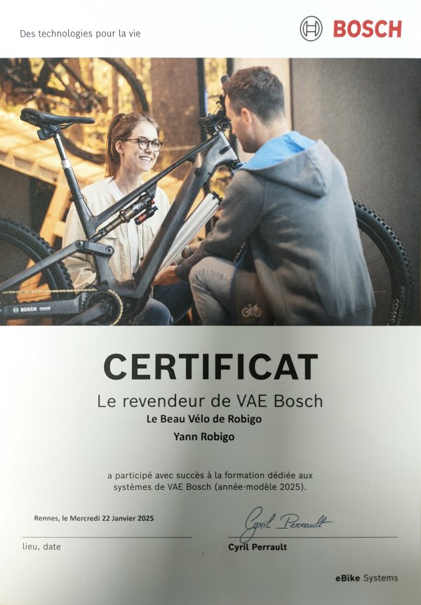 CERTIFICATION BOSCH RENOUVELÉE 
